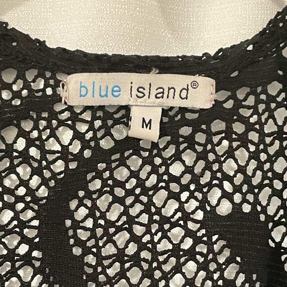 Blue Island Woven Sheer Coverup. *Excellent Condition*. Size M - Picture 2 of 6